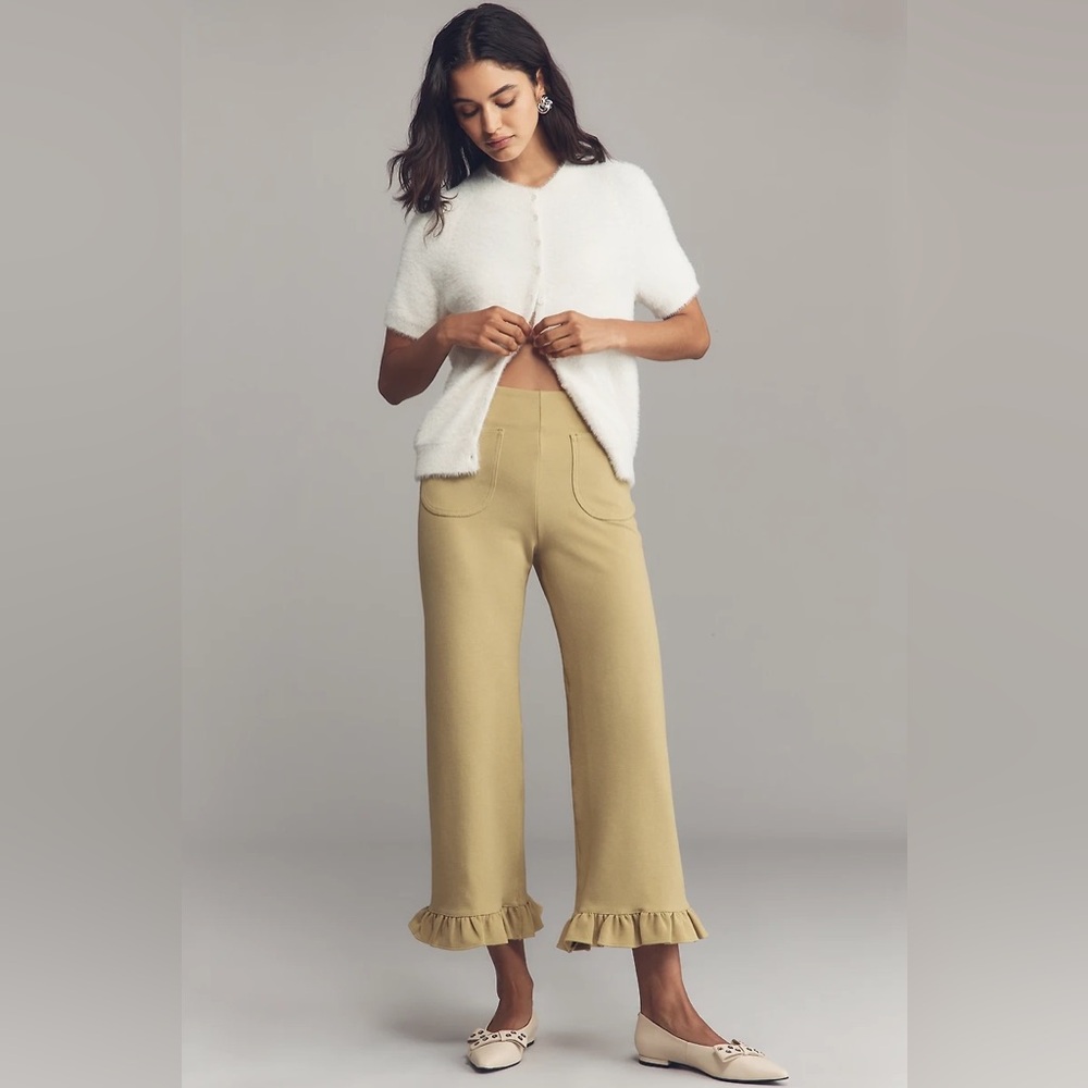 Maeve Colette Ruffle Pants NWOT
